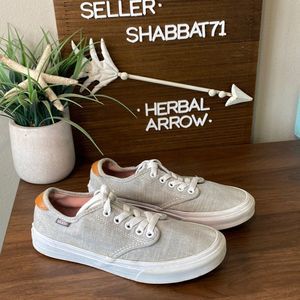 Vans Off The Wall Girls Skater Bow Tie Sneakers 6.5